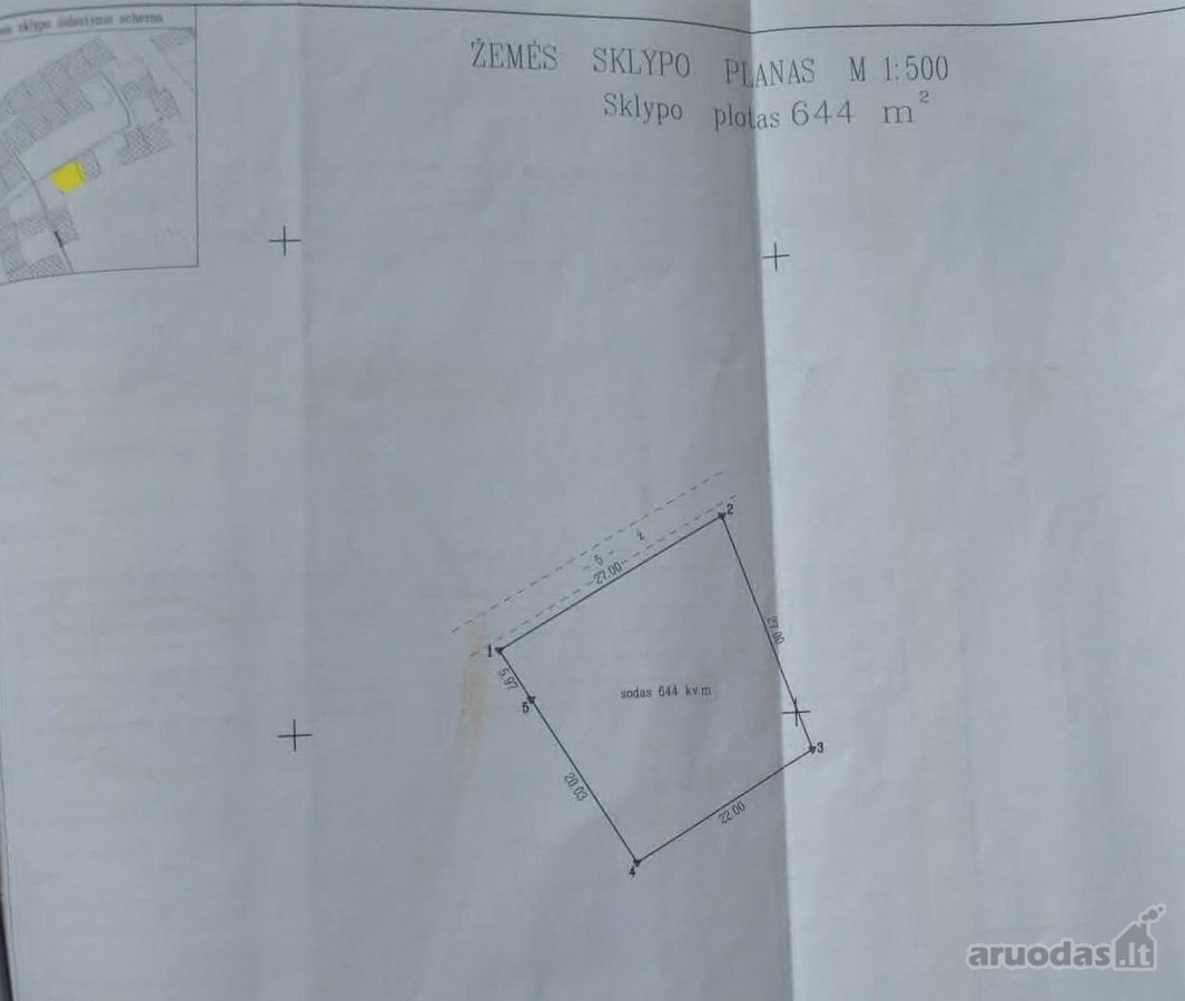 Be tarpininkų parduodamas 6,44 a sklypas SB