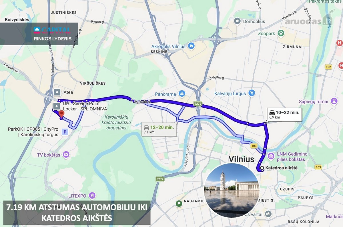 Parduodamas 1 kambario labai erdvus butas - nuotraukos Nr. 30