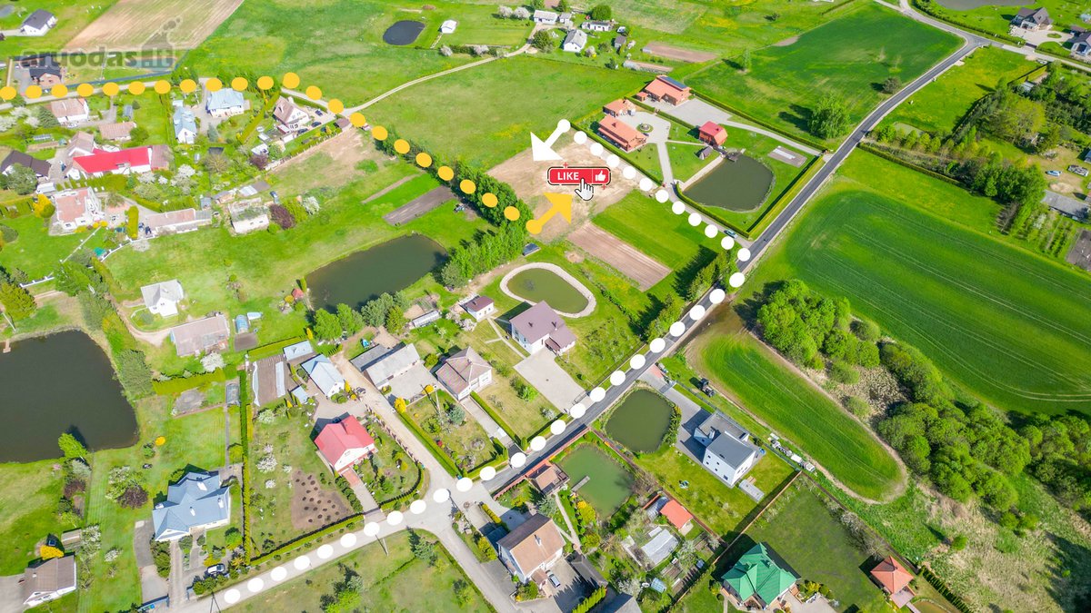 Parduodami Du 17,30 Arų Sklypai Su A++ Namų - nuotraukos Nr. 8