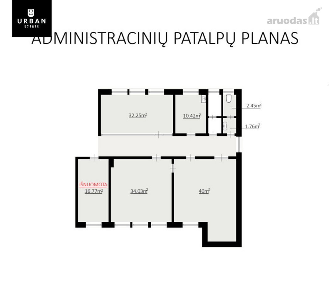 Nuomojamos Administracinės Patalpos Jūsų - nuotraukos Nr. 6