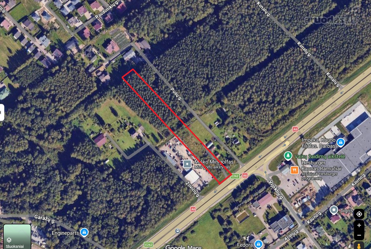 Parduodamas 59 arų žemės sklypas puikioje