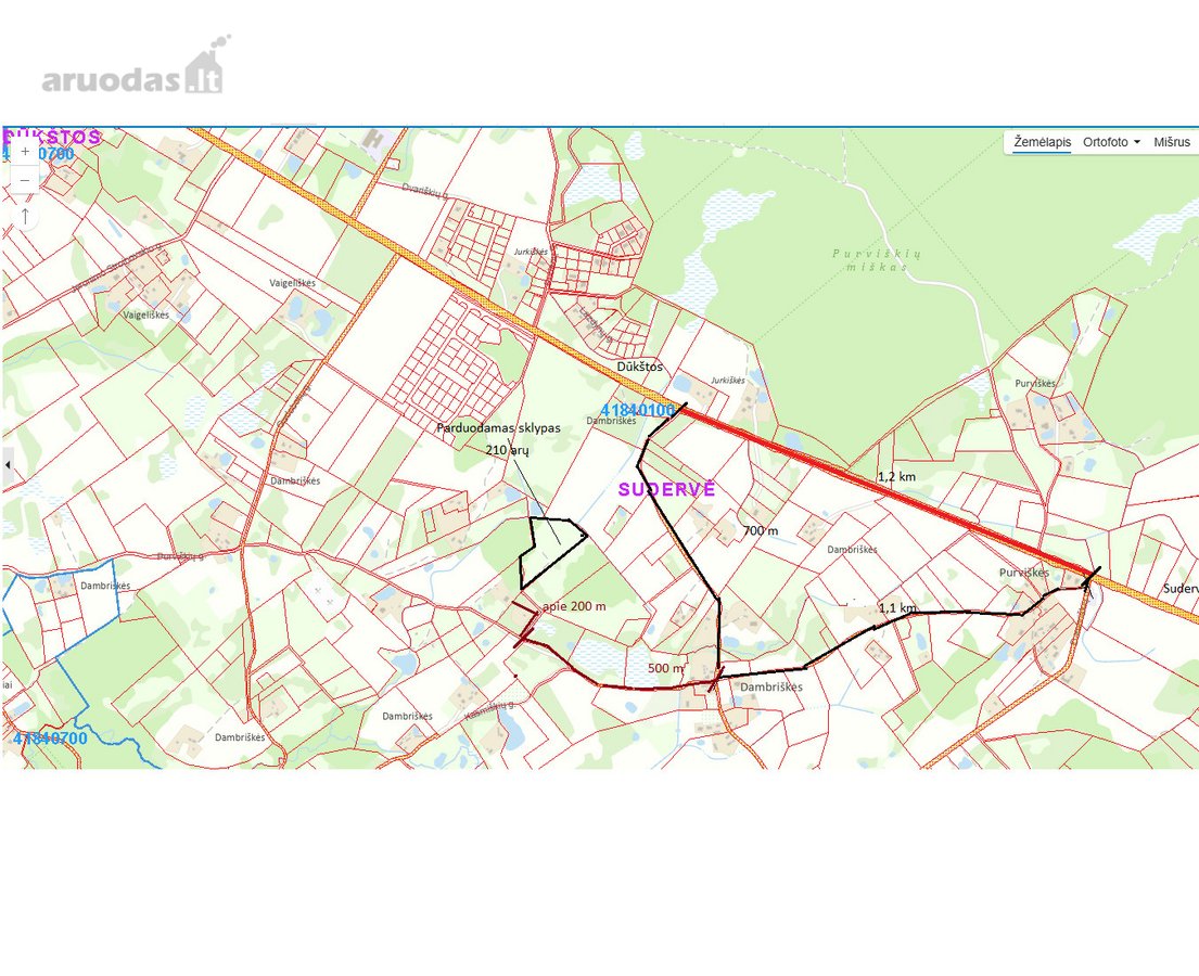 Vilniaus r. Dambriškių km. Parduodamas žemės - nuotraukos Nr. 5
