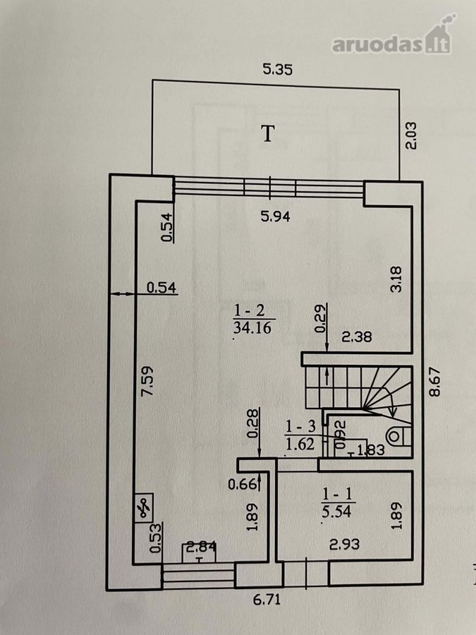 Kotedžas su privačiu kiemeliu ir įstiklinta - nuotraukos Nr. 22