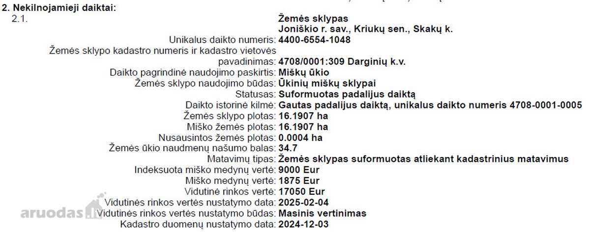 Parduodami aukšto našumo žemės ir miško - nuotraukos Nr. 6