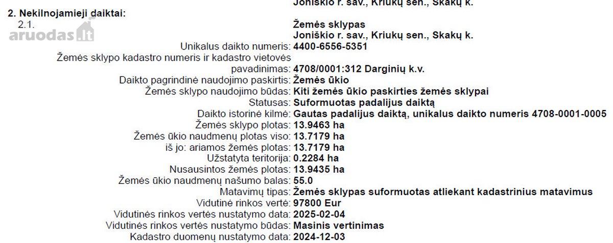Parduodami aukšto našumo žemės ir miško - nuotraukos Nr. 9