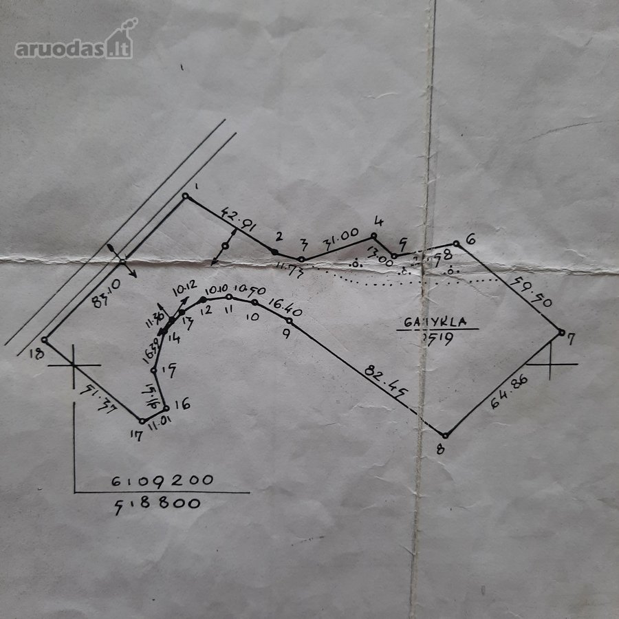 Parduodamas 0,9619 ha žemes sklypas-