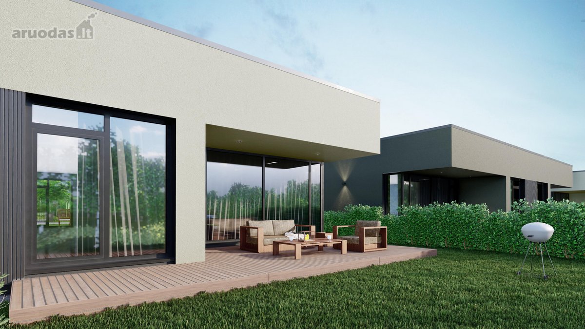 Parduodami modernūs dvibučiai vieno aukšto - nuotraukos Nr. 3