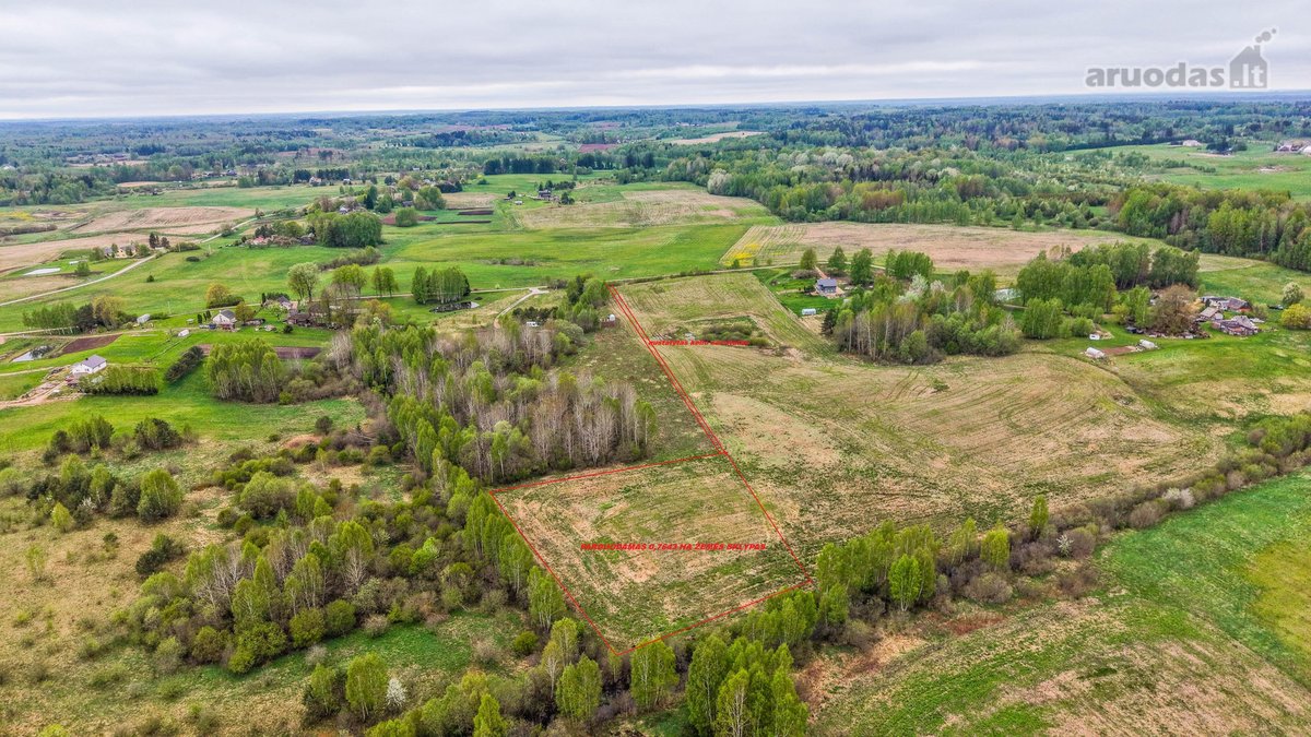 Parduodamas 0,7643 Ha Žemės Sklypas Vilniaus