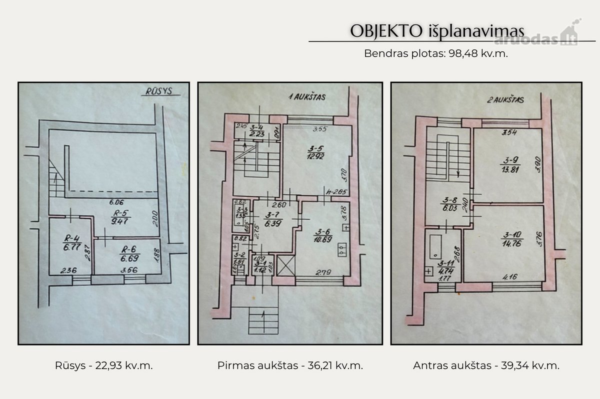 Parduodamas šviesus kotedžas – butas 98,48 kv - nuotraukos Nr. 23