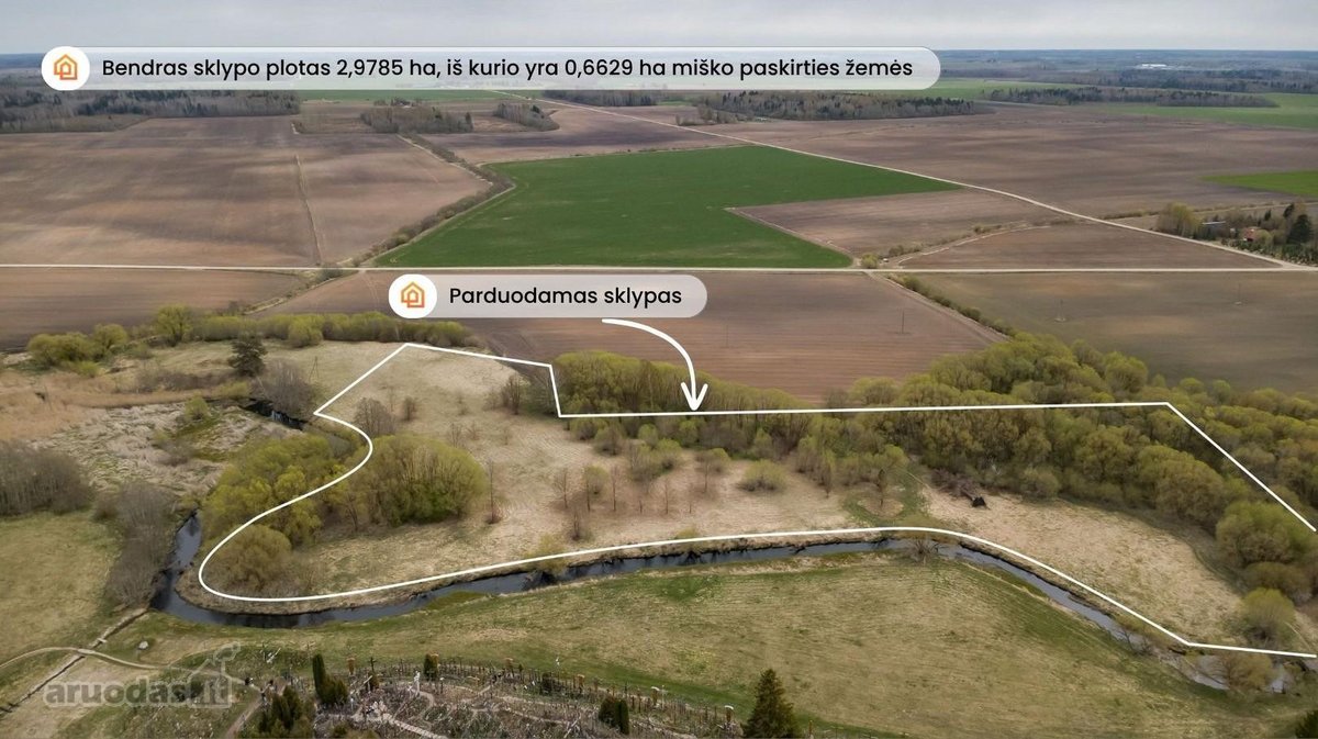 Parduodamas 2,9785 ha žemės sklypas - nuotraukos Nr. 2