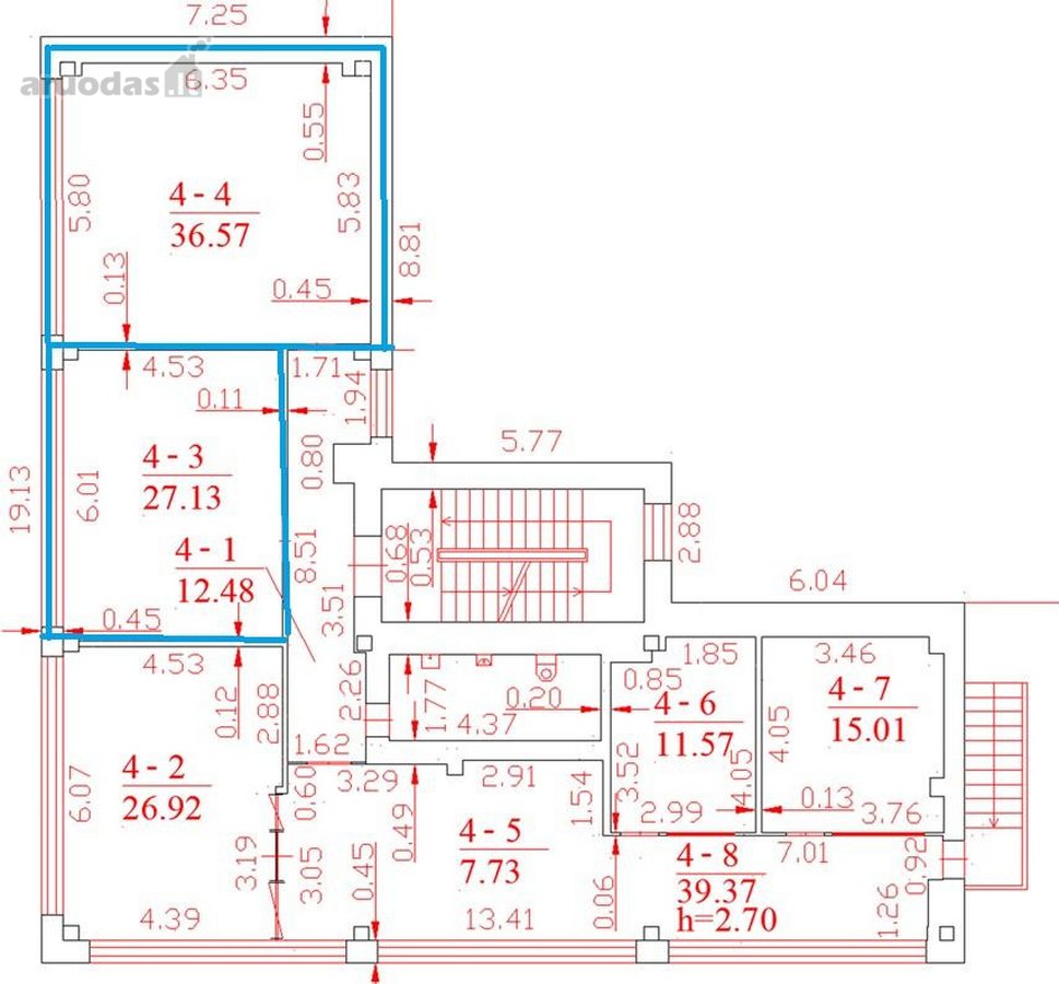 Išnuomojamos patalpos 3-4 aukšte prie judrios - nuotraukos Nr. 12