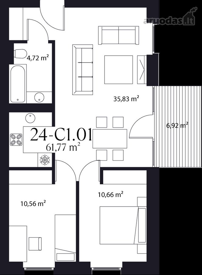 „Trinyčių rezidencija“ - modernus 5 ha - nuotraukos Nr. 18