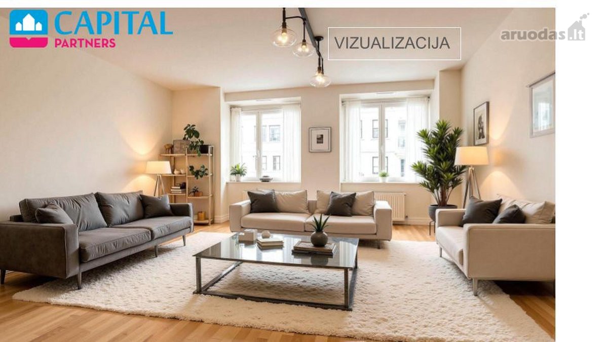Erdvus Puikiai Išplanuotas 4 Kambarių Butas