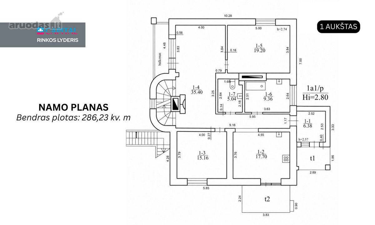 Elektrėnuose Parduodamas Erdvus Gyvenamasis - nuotraukos Nr. 29