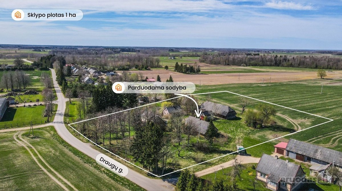 Parduodama erdvi sodyba ramioje kaimiškoje - nuotraukos Nr. 2