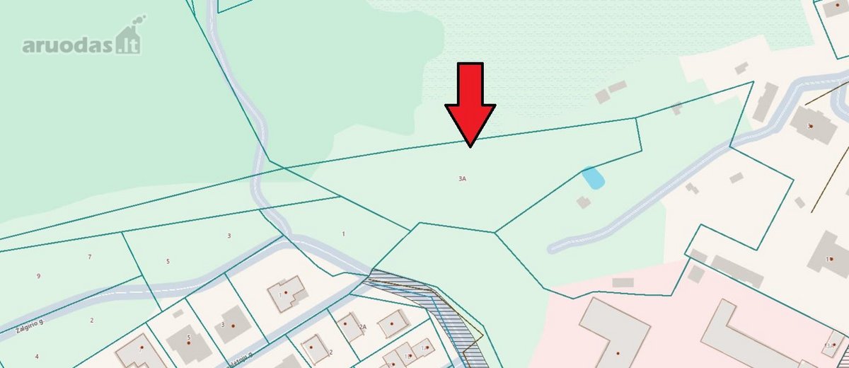 Parduodamas 46,7 arų ploto žemės sklypas