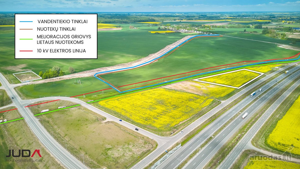 Parduodamas komercinės paskirties sklypas