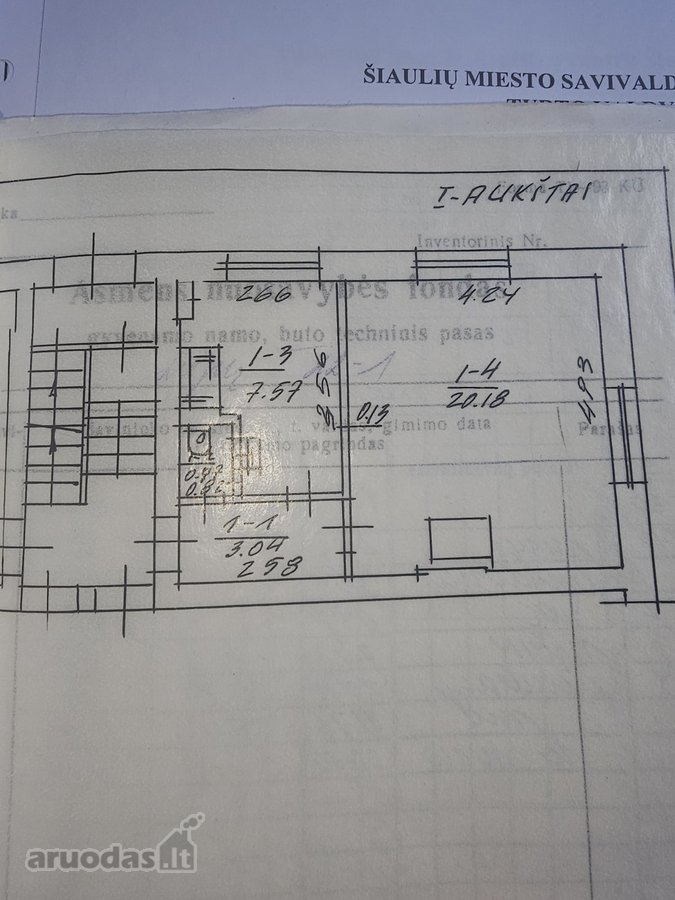 Parduodamas pusantrinis butas su 4,24 kv.m. - nuotraukos Nr. 9