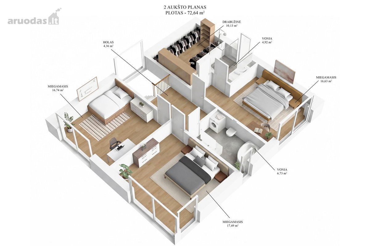 Parduodamas Modernus 207 m² Namas Pilaitėje, - nuotraukos Nr. 4