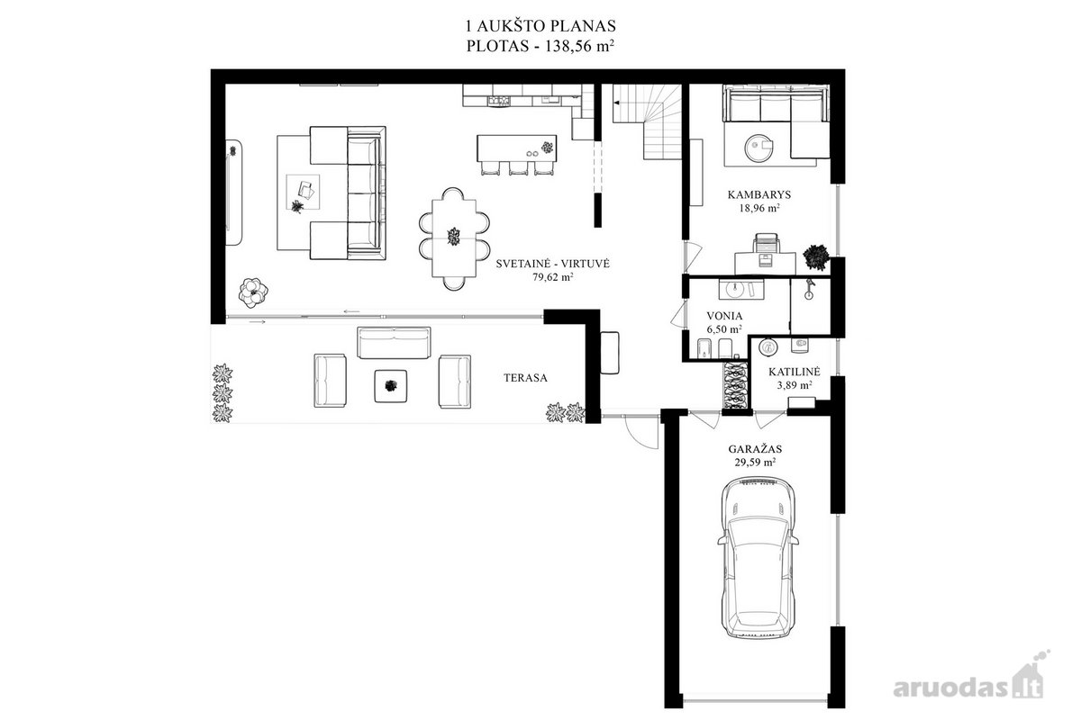 Parduodamas Modernus 207 m² Namas Pilaitėje, - nuotraukos Nr. 6