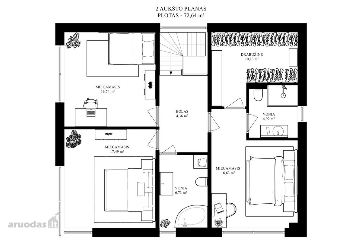 Parduodamas Modernus 207 m² Namas Pilaitėje, - nuotraukos Nr. 5