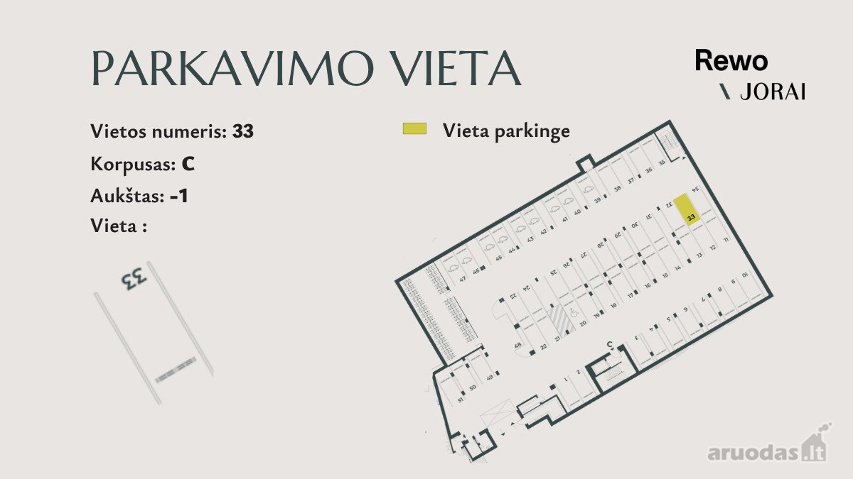 Parduodama Parkavimo Vieta Su Užraktu - nuotraukos Nr. 2