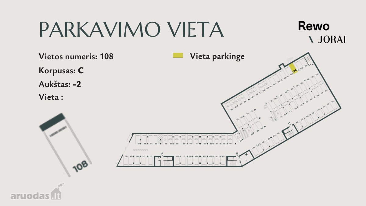 Parduodama Parkavimo Vieta Su Užraktu - nuotraukos Nr. 2