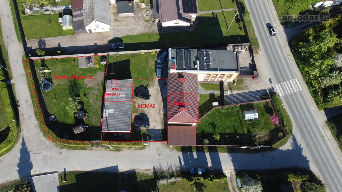Pilnai įrengta namo dalis su 5a sklypu ir - nuotraukos Nr. 2