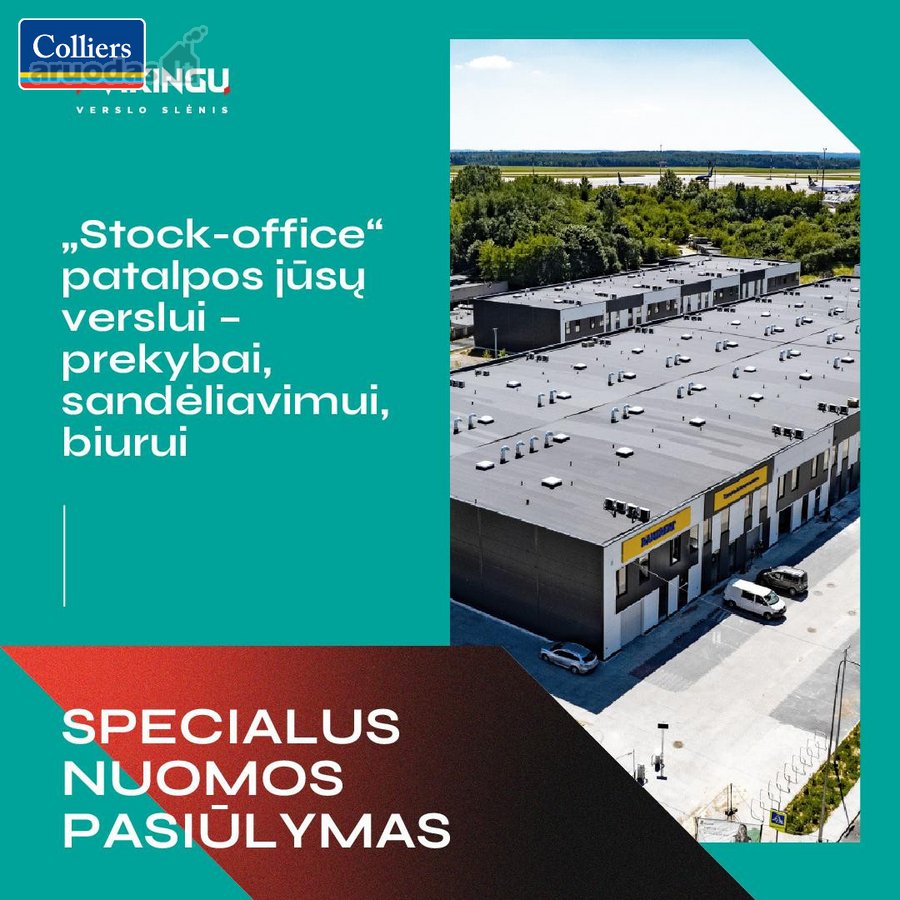 Nuomojamos 370 - 760 m² (galimybė jungti