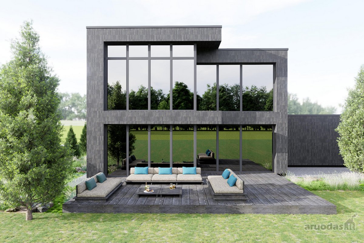 Parduodamas šiuo metu statomas 210 m² namas