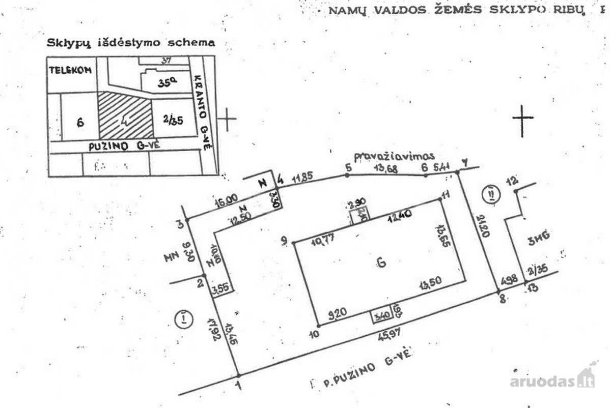 Parduodamas namų valdos žemės sklypas