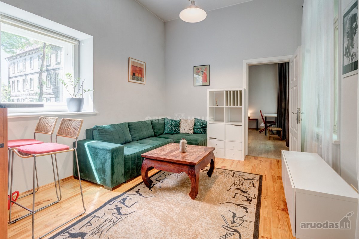 Išnuomojamas 2 kambarių, 50 m² butas