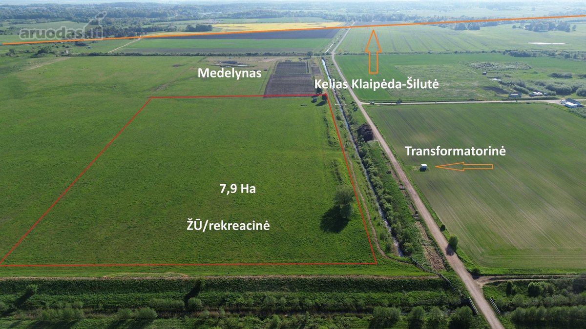 Parduodamas 7,92 Ha Sklypas