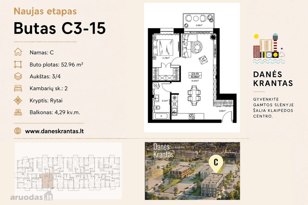 Naujojo „Danės krantas“ C etapo statybos - nuotraukos Nr. 3