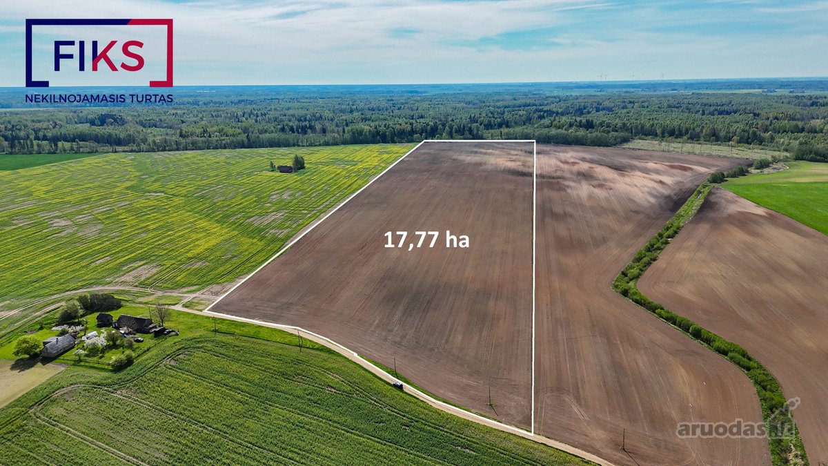 Parduodamas 17,77 Ha Žemės Ūkio Paskirties