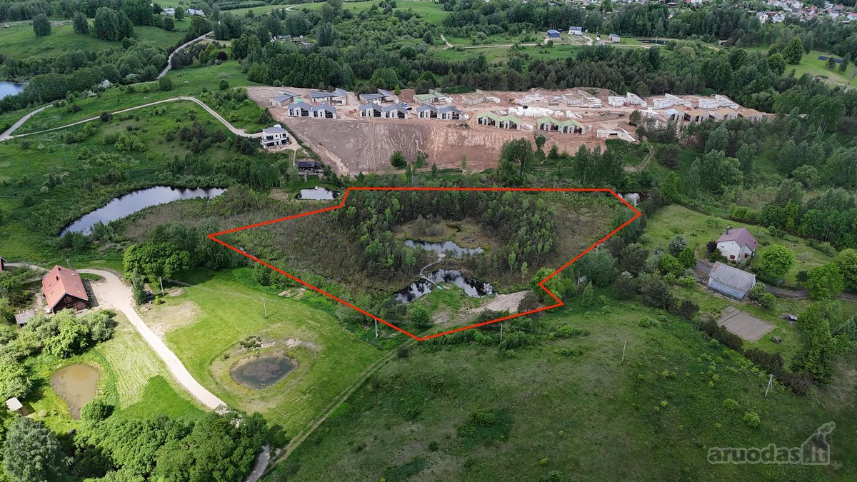 Parduodamas 153,91 a. namų valdos sklypas. Už - nuotraukos Nr. 2
