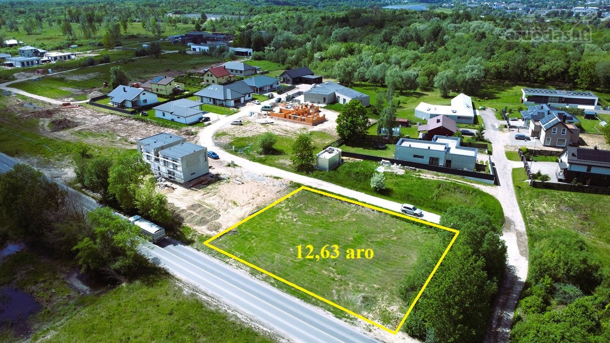 Parduodamas 12,63 a sklypas naujų namų