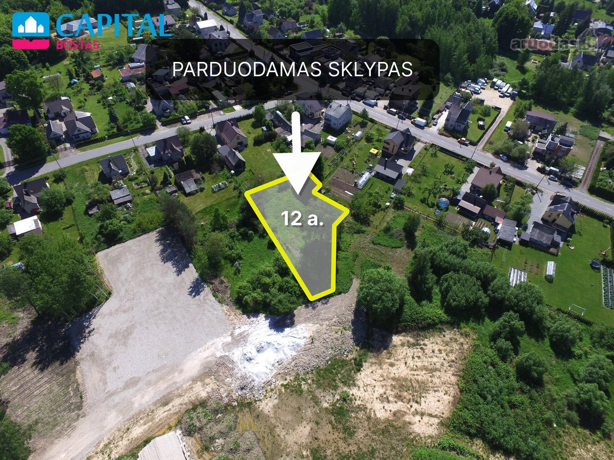 Parduodamas Paruoštas Statybai Sklypas Šalia