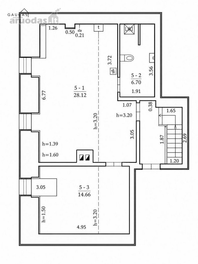Parduodamas stilingai įrengtas 2 kambarių - nuotraukos Nr. 20