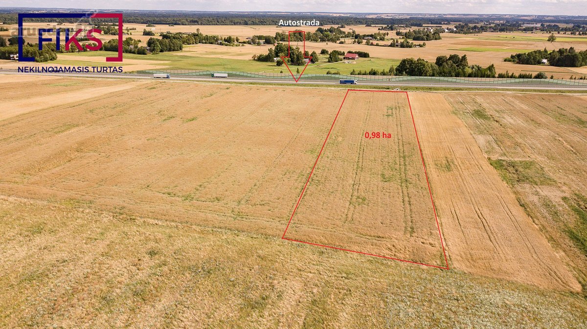 Parduodamas 0,98 Ha Žemės Ūkio Sklypas Šalia - nuotraukos Nr. 3