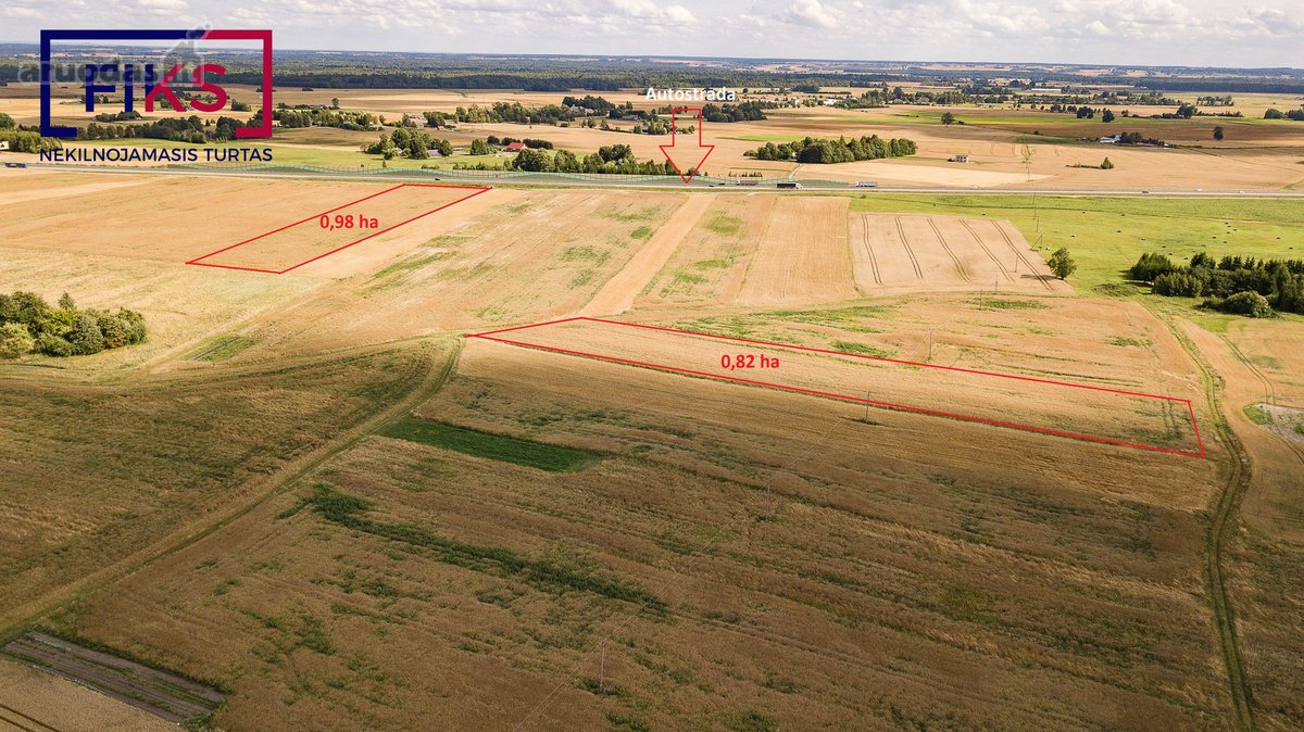 Parduodamas 0,98 Ha Žemės Ūkio Sklypas Šalia - nuotraukos Nr. 8