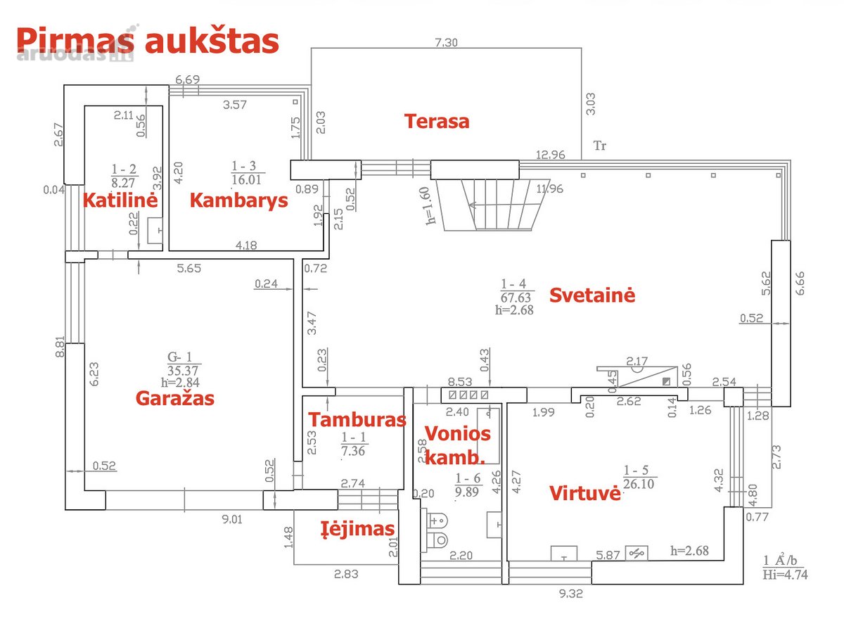 Vytėnuose parduodamas gerai įrengtas penkių - nuotraukos Nr. 41