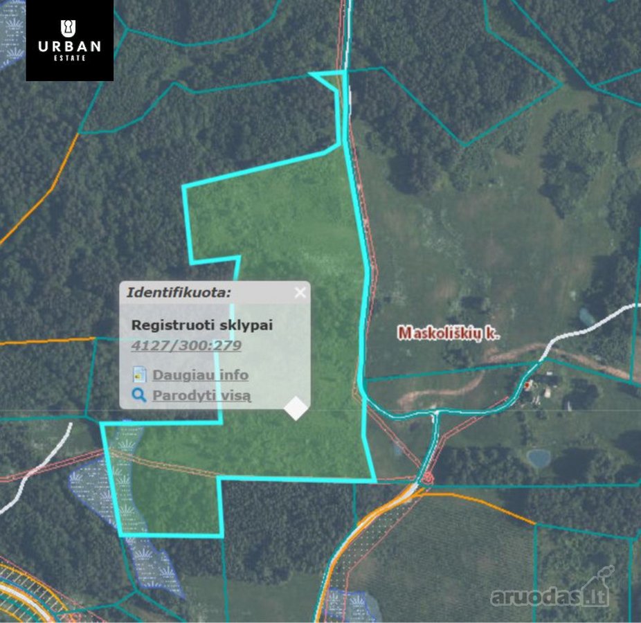 Parduodamas 19,26 Ha žemės ūkio paskirties