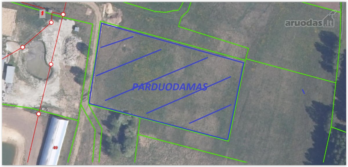 Parduodamas 71.62 arų namų valdos sklypas - nuotraukos Nr. 5