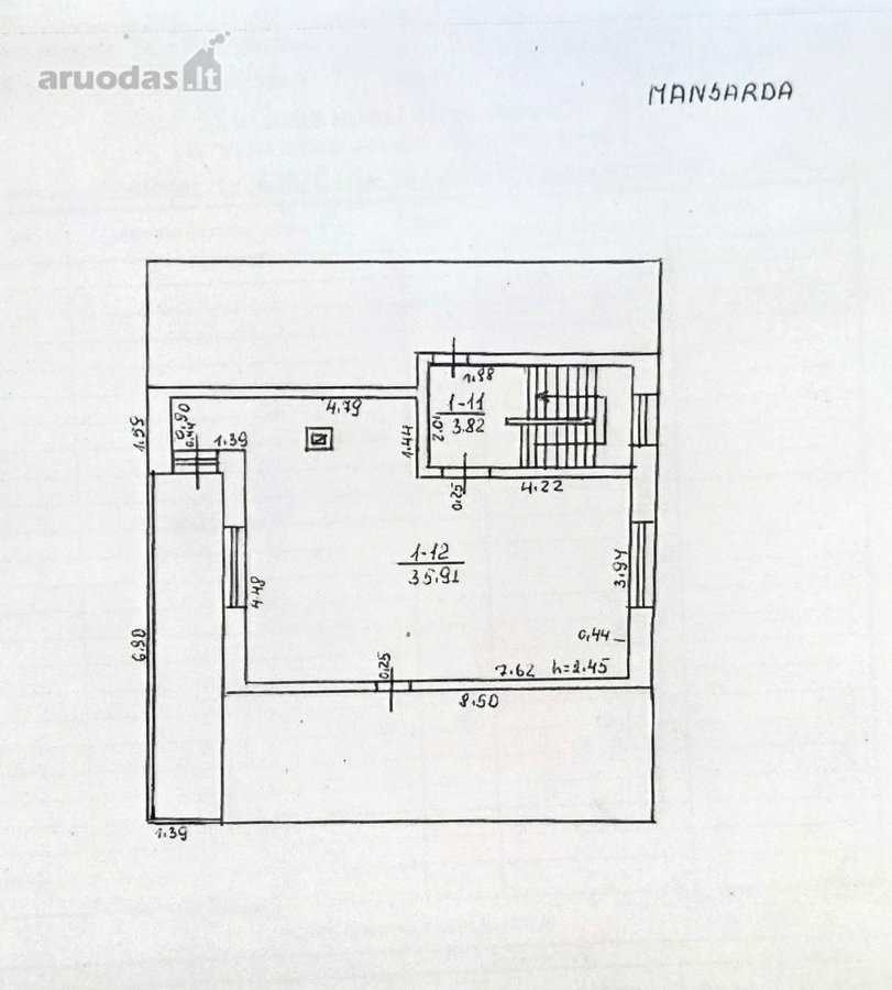 Parduodamas erdvus dviejų aukštų mūrinis - nuotraukos Nr. 16