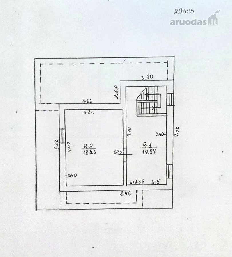 Parduodamas erdvus dviejų aukštų mūrinis - nuotraukos Nr. 17