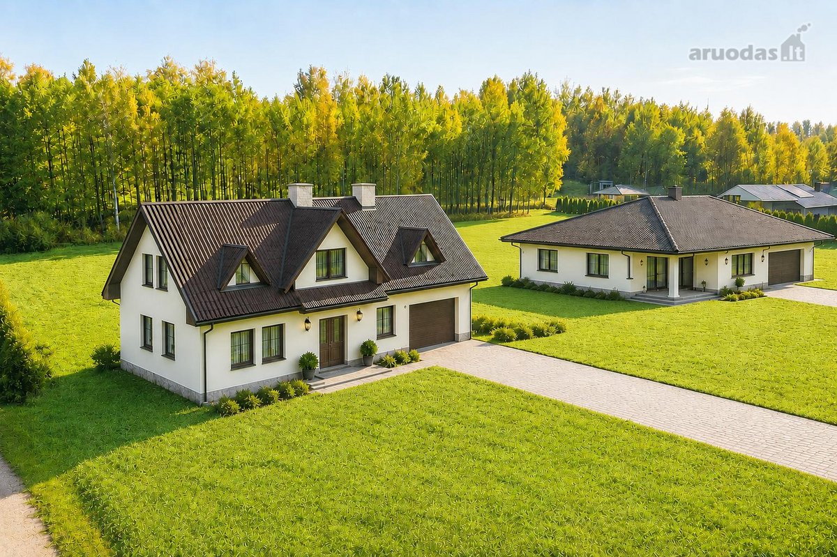 Parduodami Du Namai Su Erdviu Sklypu Ramybės