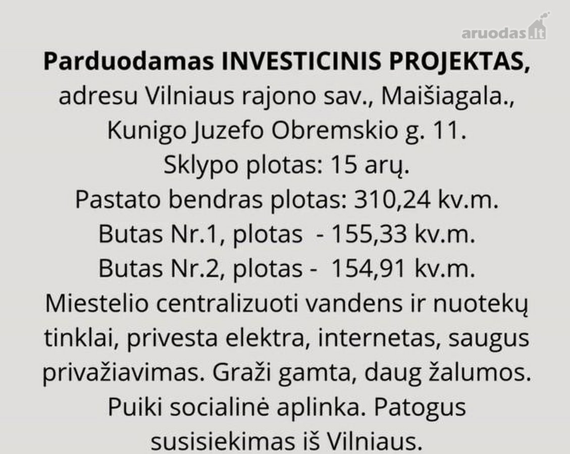 Parduodamas dviejų butų pastato Investicinis - nuotraukos Nr. 13