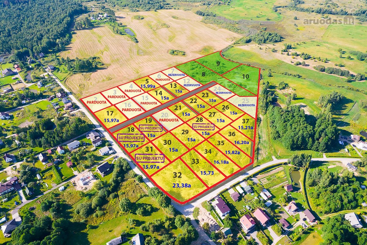 Parduodamas Sklypas Su Projektu, 15 a ploto. - nuotraukos Nr. 8