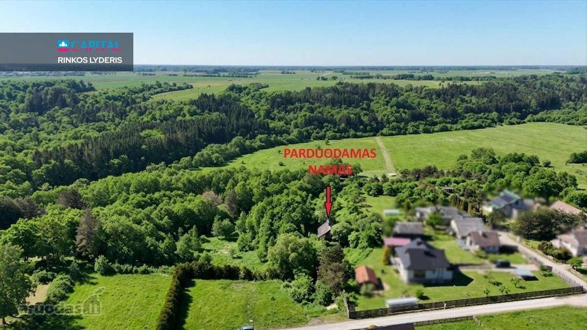 Parduodamas mūrinis pastatas su dviejų